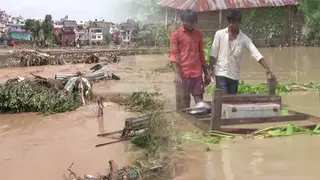 ভারী বৃষ্টিপাতের বন্যায় বিপর্যস্ত ভারত-নেপাল